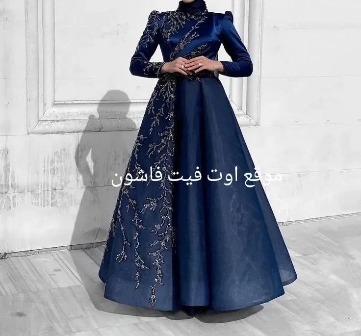 موضه فساتين 2024 فساتين سهره طويله للمحجبات 2024